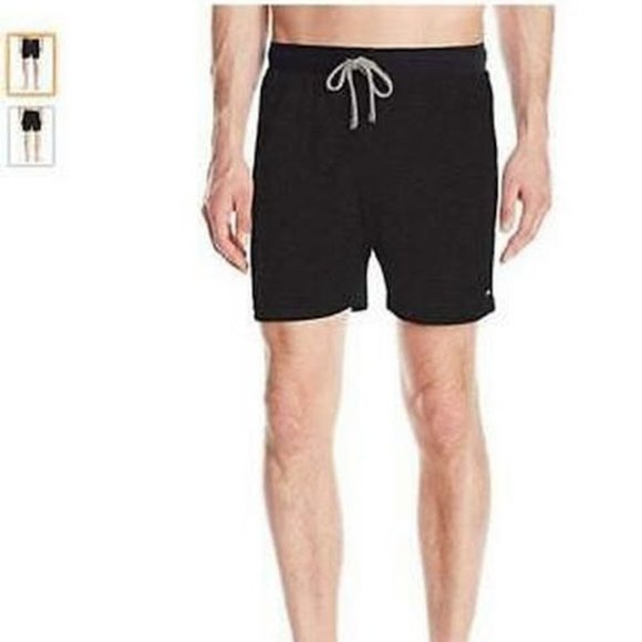 KENNETH Cole New York Mens Marled Jam Shorts, Black, Medium - Picture 1 of 1